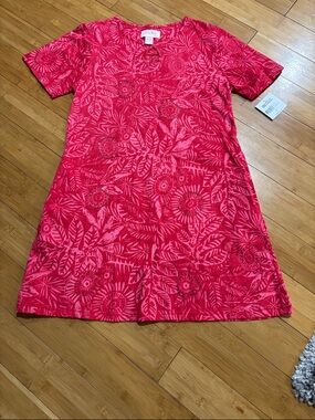 Coral Bay Pink Floral Midi Dress